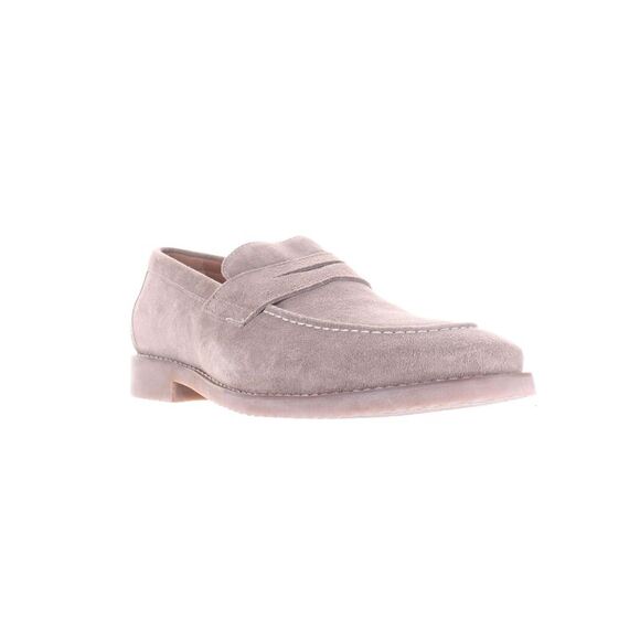 johnnie-O Men\'s Suede Penny Loafers in Light Taupe main image 4